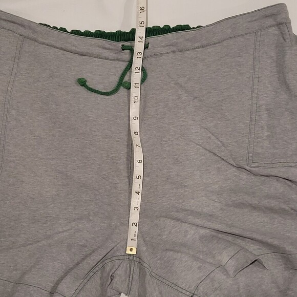 Vintage 90s Mens 2XL Gray Green Dad Elastic Pocket Pro King Drawstring Shorts - Picture 5 of 13